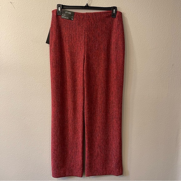 Attyre Red Wide Leg Riley Pants - Picture 3 of 7